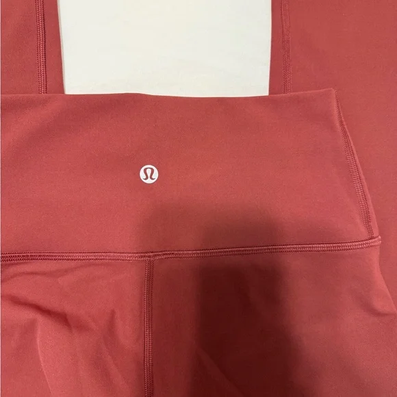 Lululemon burgundy High-Waisted Leggings - Picture 2 of 3